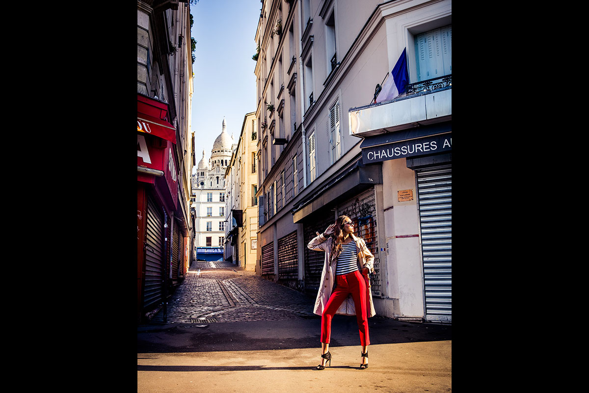 séance photo en solo à Paris dans le quartier de la bute Montmartre - peRCeption l'atelier photo Renaud Couderc Strasbourg Alsace