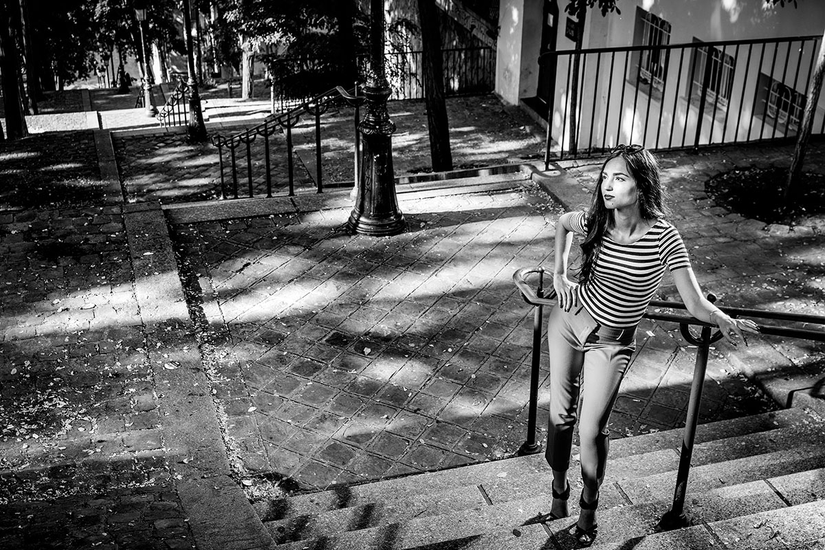 séance photo en solo à Paris dans le quartier de la bute Montmartre - peRCeption l'atelier photo Renaud Couderc Strasbourg Alsace
