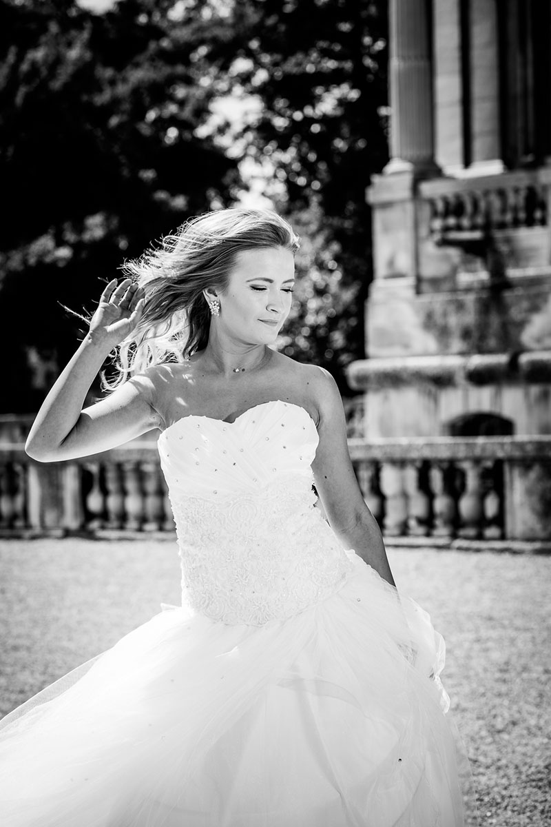 reportage mariage portrait de la mariée chateau - mariage haut de gamme - peRCeption l'atelier photo Renaud Couderc Strasbourg Alsace