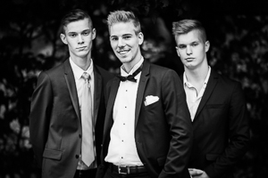 Mariage - Groupe - Le marié et ses témoins