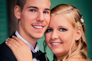 Mariage - Portrait - Couple - La mariée et le marié